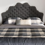 Load image into Gallery viewer, Baxton Studio Hilda Modern And Contemporary Dark Grey Fabric King Size Headboard
