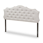 Load image into Gallery viewer, Baxton Studio Aurora Modern And Contemporary Greyish Beige Fabric Queen Size Headboard
