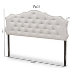 Load image into Gallery viewer, Baxton Studio Aurora Modern And Contemporary Greyish Beige Fabric Full Size Headboard
