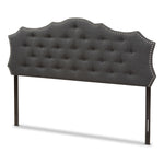 Load image into Gallery viewer, Baxton Studio Aurora Modern And Contemporary Dark Grey Fabric King Size Headboard
