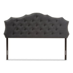 Load image into Gallery viewer, Baxton Studio Aurora Modern And Contemporary Dark Grey Fabric King Size Headboard
