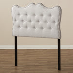 Load image into Gallery viewer, Baxton Studio Emma Modern And Contemporary Greyish Beige Fabric Twin Size Headboard
