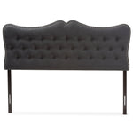 Load image into Gallery viewer, Baxton Studio Emma Modern And Contemporary Dark Grey Fabric Queen Size Headboard
