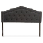 Load image into Gallery viewer, Baxton Studio Edith Modern And Contemporary Dark Grey Fabric Queen Size Headboard
