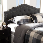 Load image into Gallery viewer, Baxton Studio Edith Modern And Contemporary Dark Grey Fabric Queen Size Headboard
