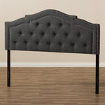 Load image into Gallery viewer, BAXTON STUDIO EDITH MODERN AND CONTEMPORARY DARK GREY FABRIC QUEEN SIZE HEADBOARD
