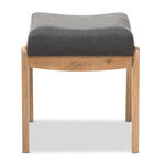 Load image into Gallery viewer, Baxton Studio Wera Mid-Century Retro Modern Dark Grey Fabric Ottoman
