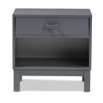 Load image into Gallery viewer, Baxton Studio Deirdre Modern And Contemporary Grey Wood 1-Drawer Nightstand
