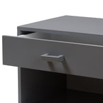 Load image into Gallery viewer, Baxton Studio Deirdre Modern And Contemporary Grey Wood 1-Drawer Nightstand
