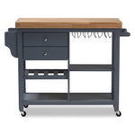 Load image into Gallery viewer, Baxton Studio Sunderland Coastal And Farmhouse Grey Wood Kitchen Cart
