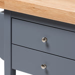 Load image into Gallery viewer, Baxton Studio Sunderland Coastal And Farmhouse Grey Wood Kitchen Cart
