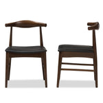 Load image into Gallery viewer, Baxton Studio Winton Mid-Century Modern Walnut Wood Dining Chair Set Of 2
