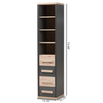 Load image into Gallery viewer, Baxton Studio Pandora Modern And Contemporary Dark Grey And Light Brown Two-Tone 4-Drawer Storage Cabinet
