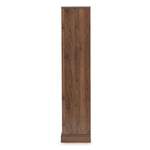 Load image into Gallery viewer, Baxton Studio Burnwood Modern And Contemporary Walnut Brown Finished Wood 2-Drawer Bookcase
