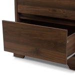 Load image into Gallery viewer, Baxton Studio Burnwood Modern And Contemporary Walnut Brown Finished Wood 2-Drawer Bookcase
