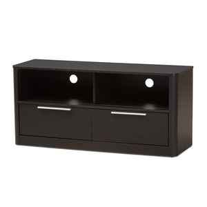 Baxton Studio Carlingford Modern and Contemporary Finished Wood 2-Drawer TV Stand