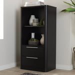 Load image into Gallery viewer, Baxton Studio Carlingford Modern And Contemporary Espresso Brown Finished Wood 2-Drawer Bookcase
