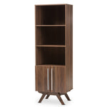 Load image into Gallery viewer, Baxton Studio Ashfield Mid-Century Modern Walnut Brown Finished Wood Bookcase
