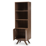 Load image into Gallery viewer, Baxton Studio Ashfield Mid-Century Modern Walnut Brown Finished Wood Bookcase
