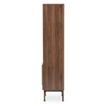 Load image into Gallery viewer, Baxton Studio Ashfield Mid-Century Modern Walnut Brown Finished Wood Bookcase
