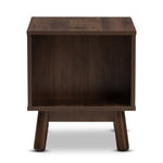 Load image into Gallery viewer, Baxton Studio Britta Mid-Century Modern Walnut Brown And Grey Two-Tone Finished Wood Nightstand
