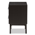 Load image into Gallery viewer, Baxton Studio Auburn Mid-Century Modern Espresso Brown Finished Wood 2-Drawer Nightstand
