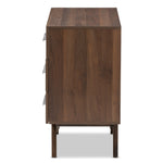 Load image into Gallery viewer, Baxton Studio Auburn Mid-Century Modern Walnut Brown Finished Wood 6-Drawer Dresser
