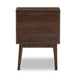 Load image into Gallery viewer, Baxton Studio Disa Mid-Century Modern Walnut Brown Finished Nightstand
