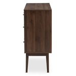 Load image into Gallery viewer, Baxton Studio Disa Mid-Century Modern Walnut Brown Finished 6-Drawer Dresser
