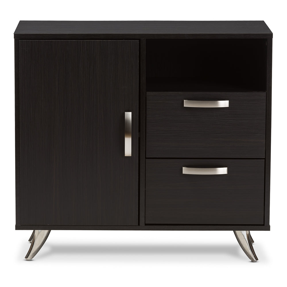 Baxton Studio Warwick Modern And Contemporary Espresso Brown Finished Wood Sideboard