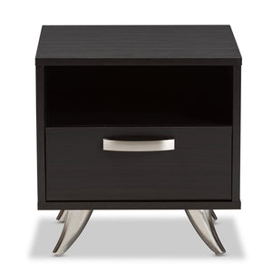 Baxton Studio Warwick Modern And Contemporary Espresso Brown Finished Wood End Table