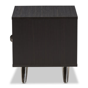 Baxton Studio Warwick Modern And Contemporary Espresso Brown Finished Wood End Table