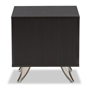 Baxton Studio Warwick Modern And Contemporary Espresso Brown Finished Wood End Table