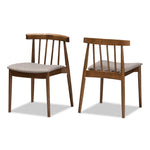 Load image into Gallery viewer, Baxton Studio Wyatt Mid-Century Modern Walnut Wood Dining Chair Set Of 2
