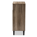 Load image into Gallery viewer, Baxton Studio Wales Modern And Contemporary Light Brown Wood Shoe Storage Cabinet
