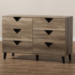 Load image into Gallery viewer, Baxton Studio Wales Modern And Contemporary Light Brown Wood 6-Drawer Dresser
