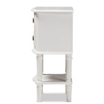 Load image into Gallery viewer, Baxton Studio Audrey Country Cottage Farmhouse White Finished 2-Drawer Nightstand
