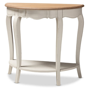 Baxton Studio Cordelia Country Cottage Farmhouse Finished Console Table
