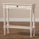 Load image into Gallery viewer, Baxton Studio Ariella Country Cottage Farmhouse Whitewashed 1-Drawer Console Table
