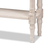 Load image into Gallery viewer, BAXTON STUDIO ARIELLA COUNTRY COTTAGE FARMHOUSE WHITEWASHED 1-DRAWER CONSOLE TABLE
