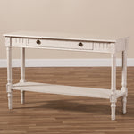 Load image into Gallery viewer, Baxton Studio Ariella Country Cottage Farmhouse Whitewashed 1-Drawer Console Table
