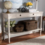 Load image into Gallery viewer, Baxton Studio Ariella Country Cottage Farmhouse Whitewashed 1-Drawer Console Table
