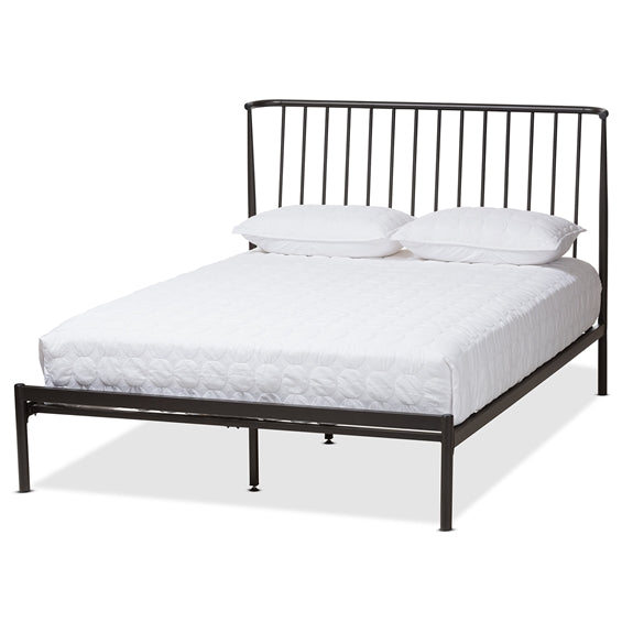 Baxton Studio Sabine Modern and Contemporary Antique Platform Bed - Queen Size, Full Size