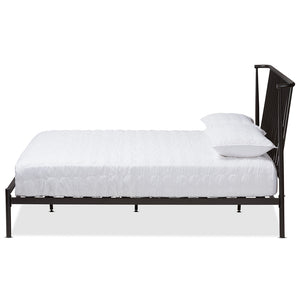 Baxton Studio Sabine Modern and Contemporary Antique Platform Bed - Queen Size, Full Size