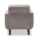 Load image into Gallery viewer, Baxton Studio Carina Mid-Century Modern Light Grey Fabric Upholstered Lounge Chair
