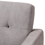 Load image into Gallery viewer, Baxton Studio Carina Mid-Century Modern Light Grey Fabric Upholstered Lounge Chair
