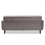 Load image into Gallery viewer, Baxton Studio Carina Mid-Century Modern Light Grey Fabric Upholstered Sofa
