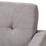 Load image into Gallery viewer, Baxton Studio Carina Mid-Century Modern Light Grey Fabric Upholstered Sofa
