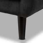 Load image into Gallery viewer, BAXTON STUDIO CARINA MID-CENTURY MODERN DARK GREY FABRIC UPHOLSTERED LOUNGE CHAIR
