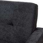 Load image into Gallery viewer, Baxton Studio Carina Mid-Century Modern Dark Grey Fabric Upholstered Sofa
